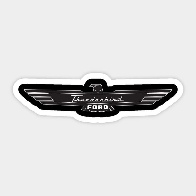 Thunderbird Emblem Black Bird Sticker by PauHanaDesign